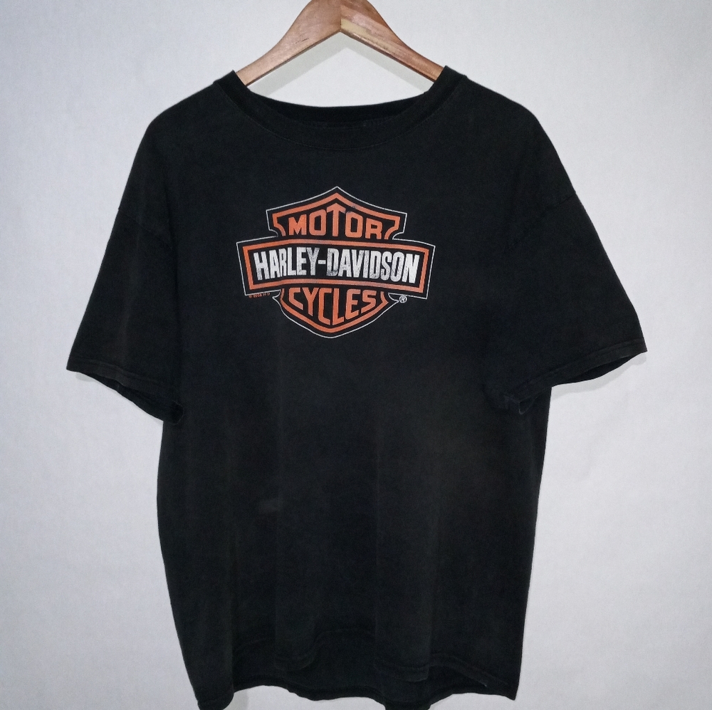 Harley Davidson Motorcycle t-shirt 2006 "Eagles Nest" Lathrop Ca. Mens shirt xl